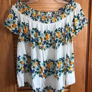 Off shoulder floral top